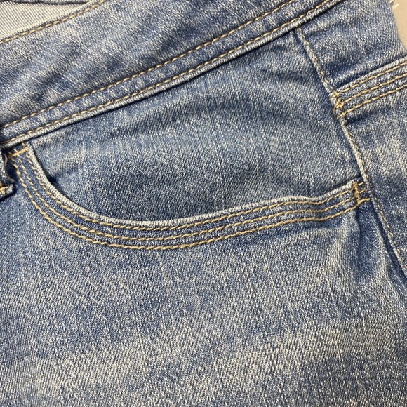 Faded Glory Womens Denim Jean Cotton Shorts Size 10 Blue Mid Rise Free Shipping - Picture 5 of 8